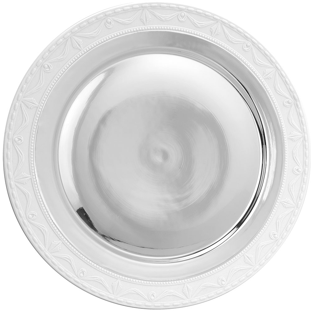 Silber-Platzteller | PUR LUXE, Brillantsilber